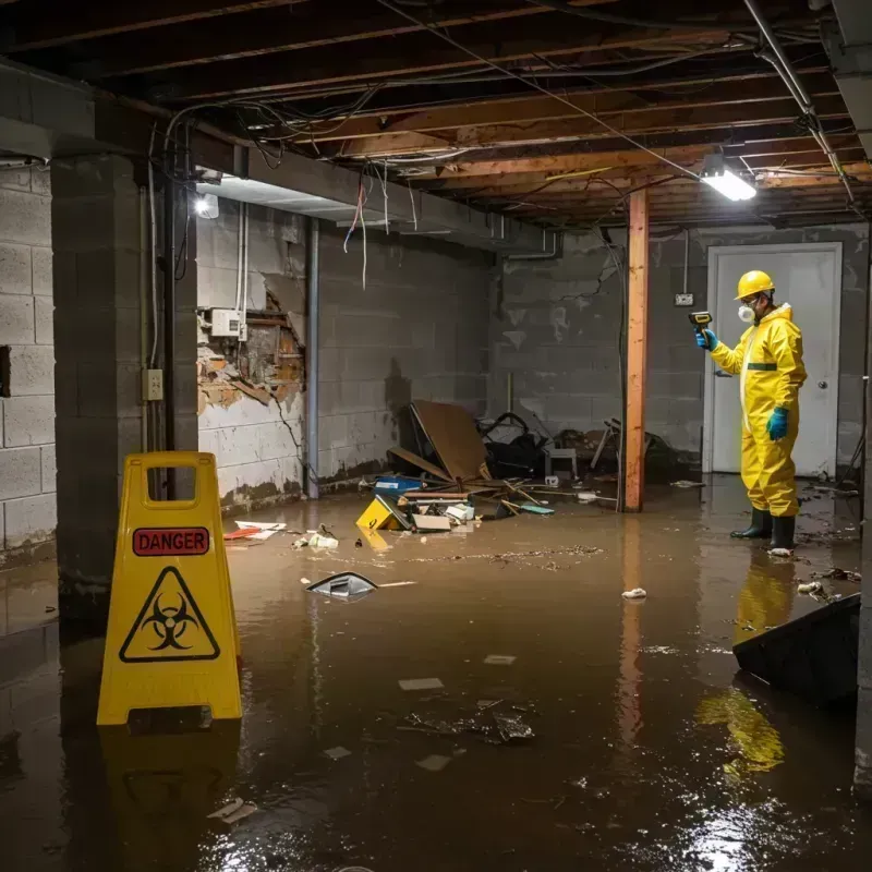 Flooded Basement Electrical Hazard in Morris Plains, NJ Property